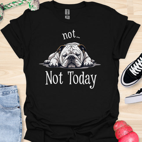 Not today - V9 - Lazy Message T-Shirt